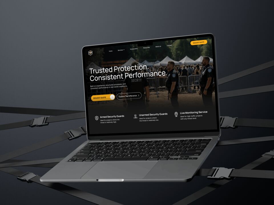 AoE Security — редизайн сайта охранной компании